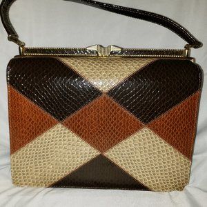 Multi Brown Vintage Handbag